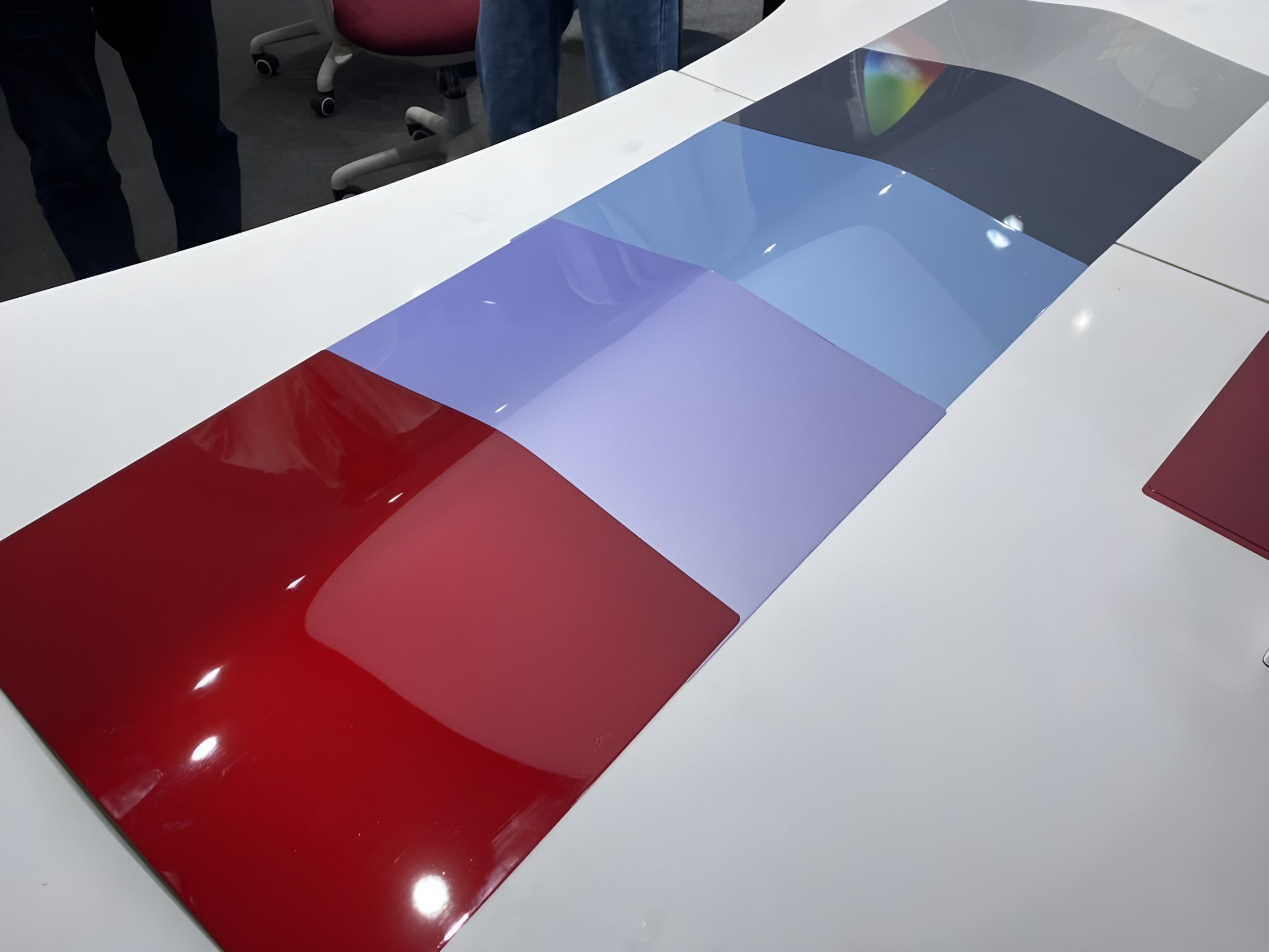 Painted colour panels