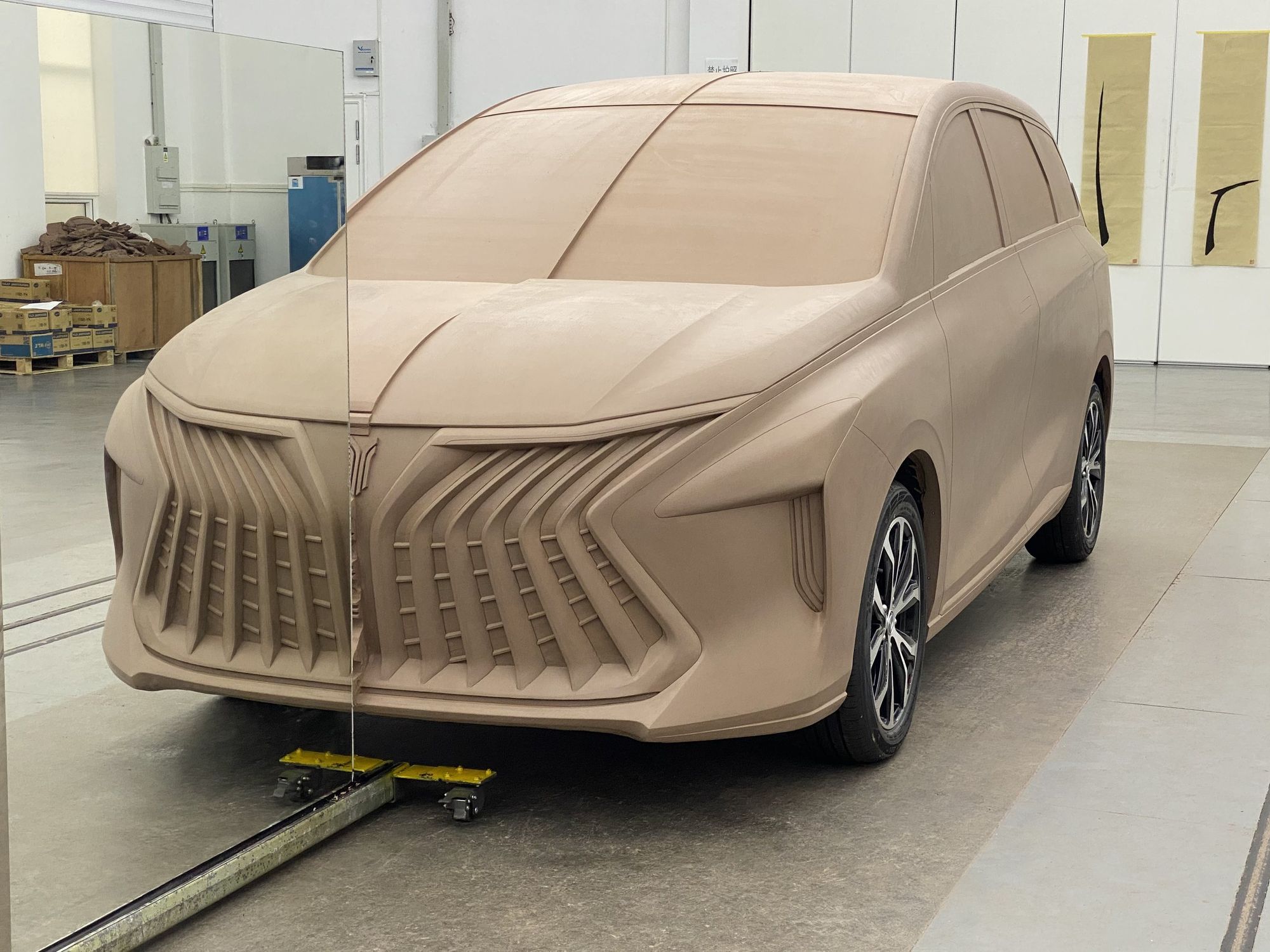 Full-size clay, front
