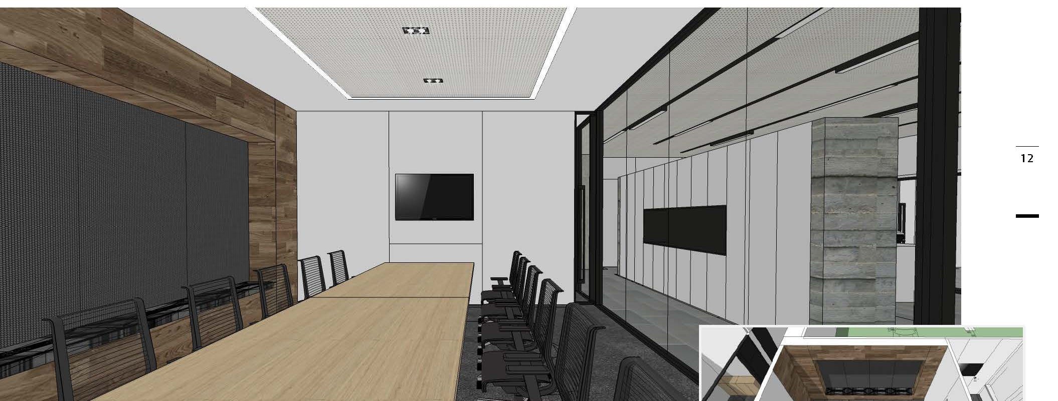 Rendering of the conference room