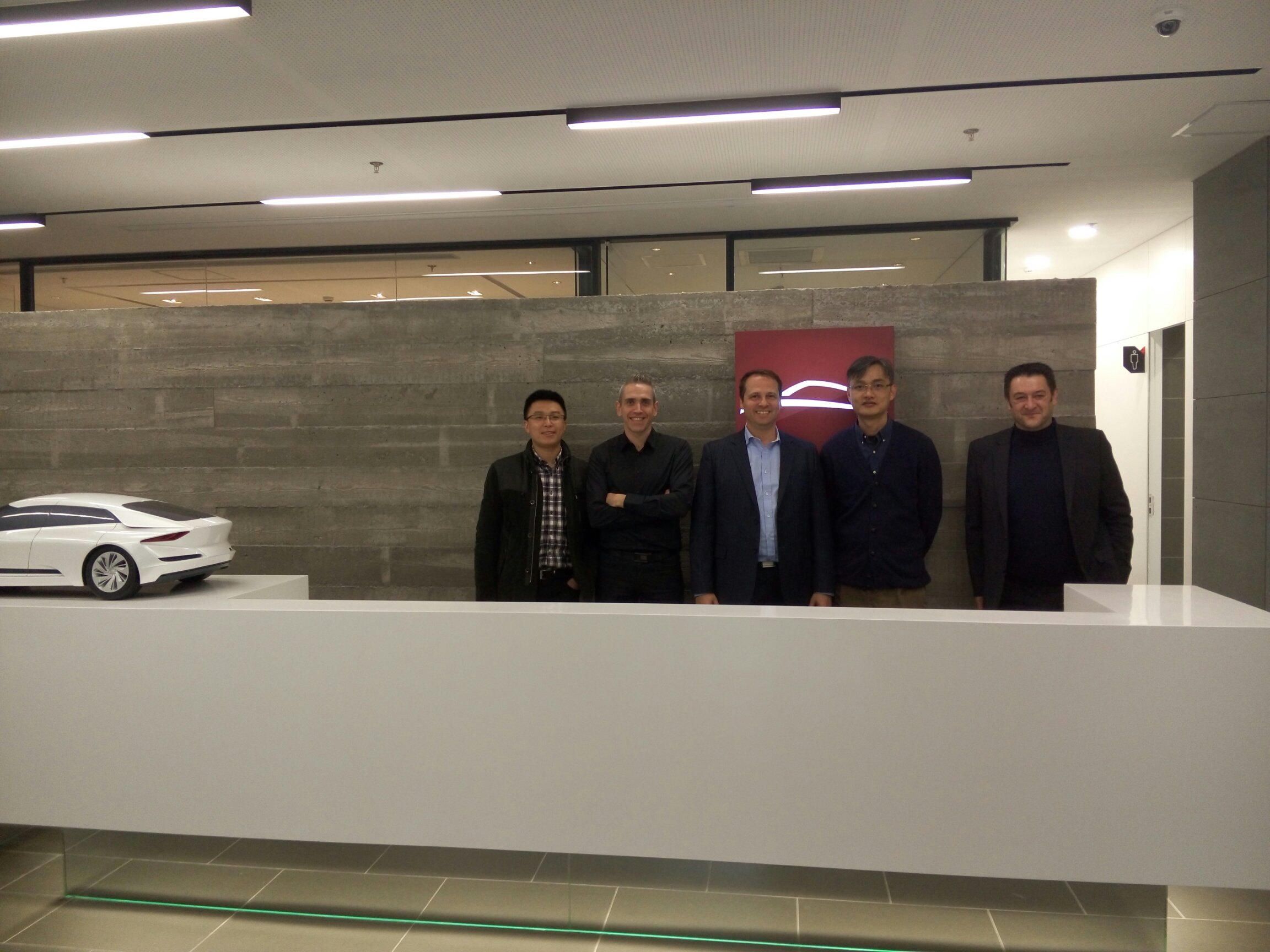 The finished reception on opening day