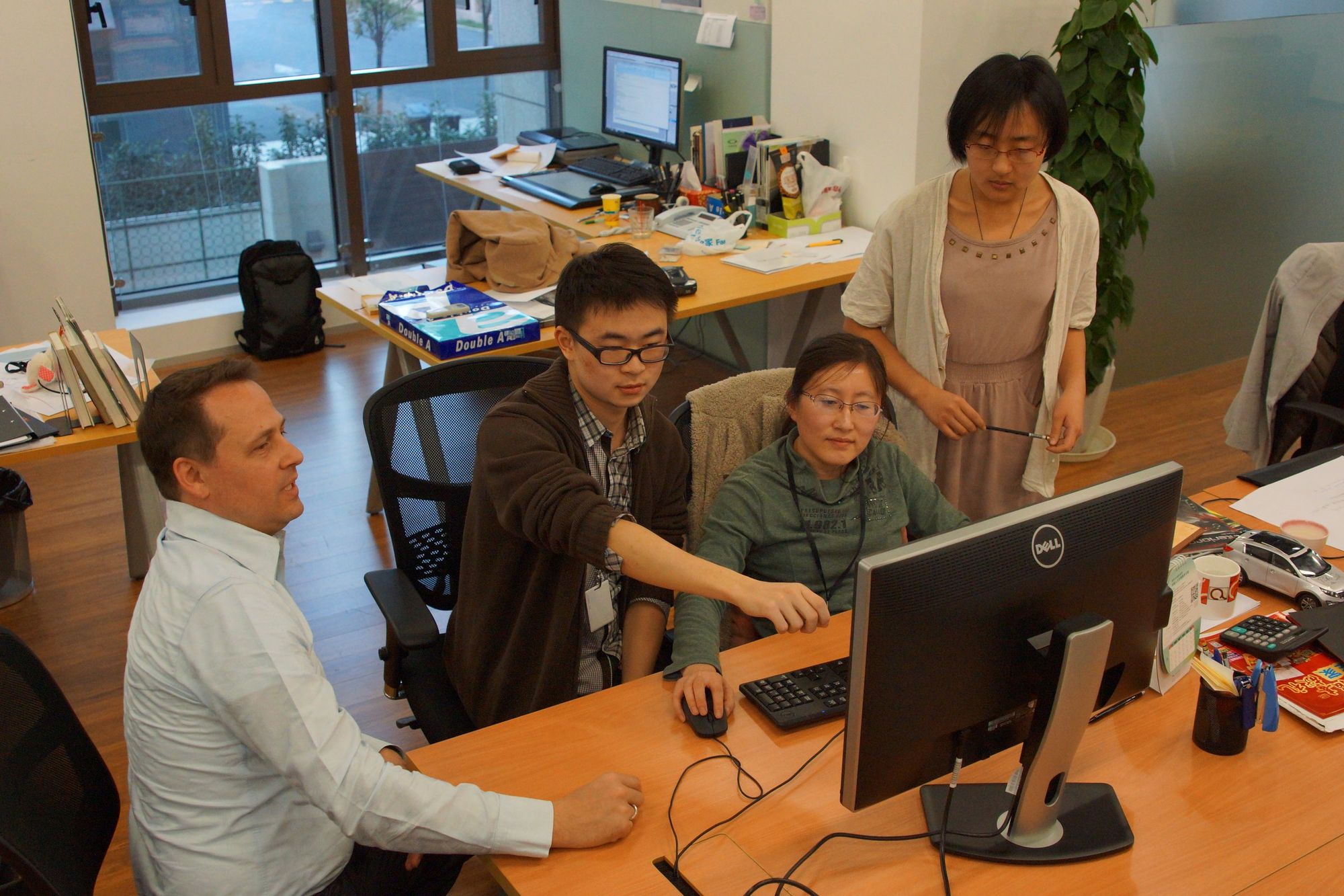 Reviewing a surface model with the team