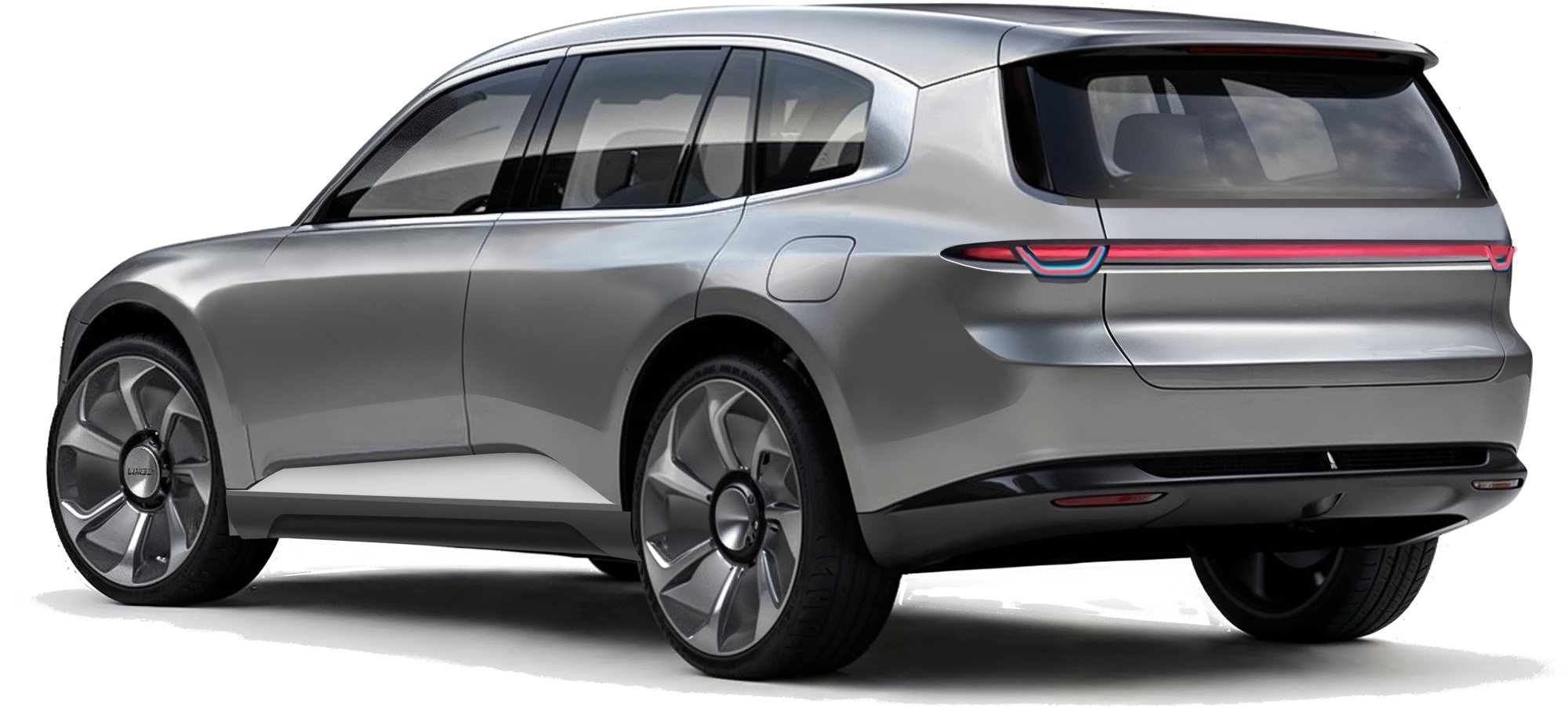 SUV concept study, rear three-quarter view