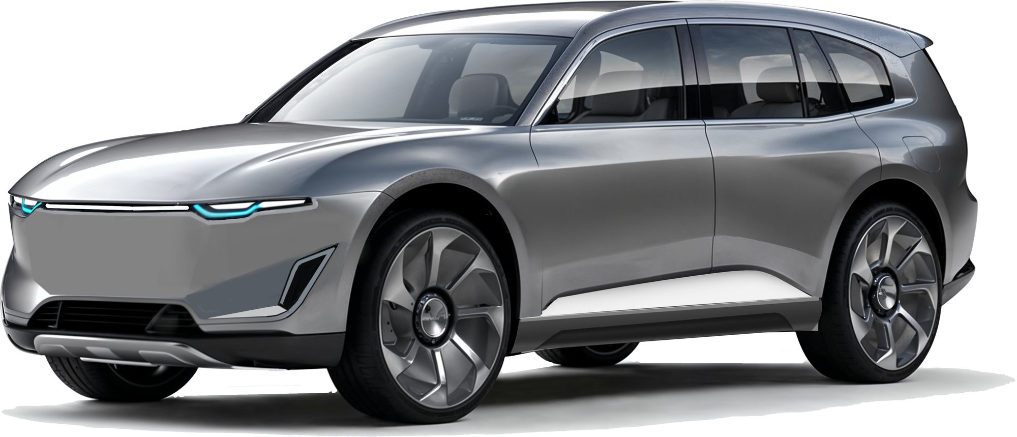 SUV concept study, front three-quarter view