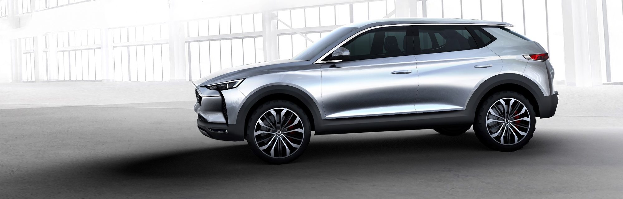 Korando side view rendering