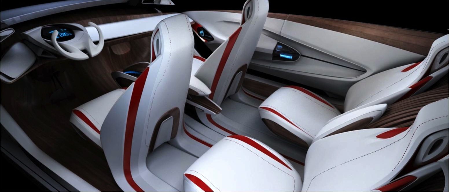 Lucy vision car interior