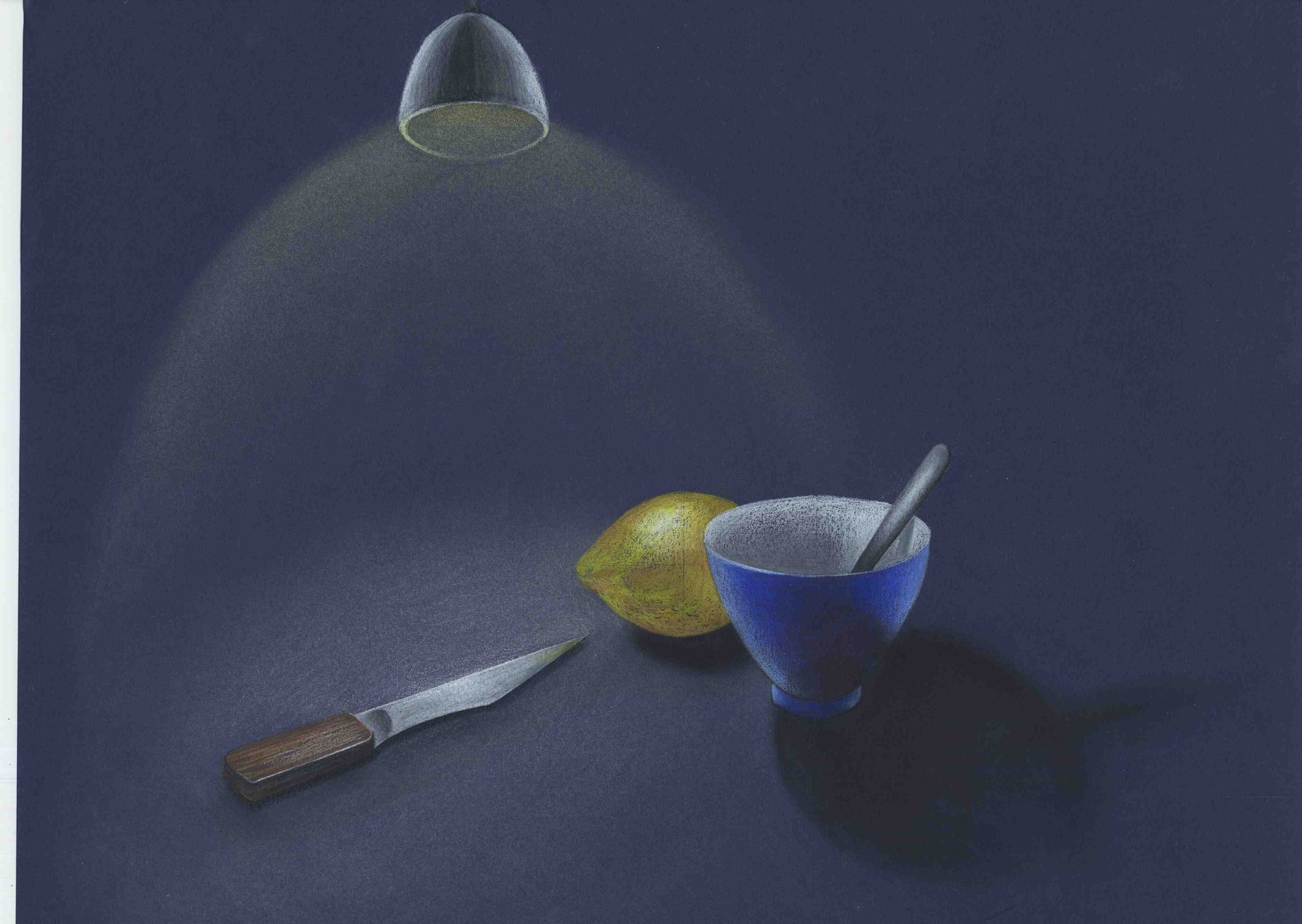 Student rendering of a still life